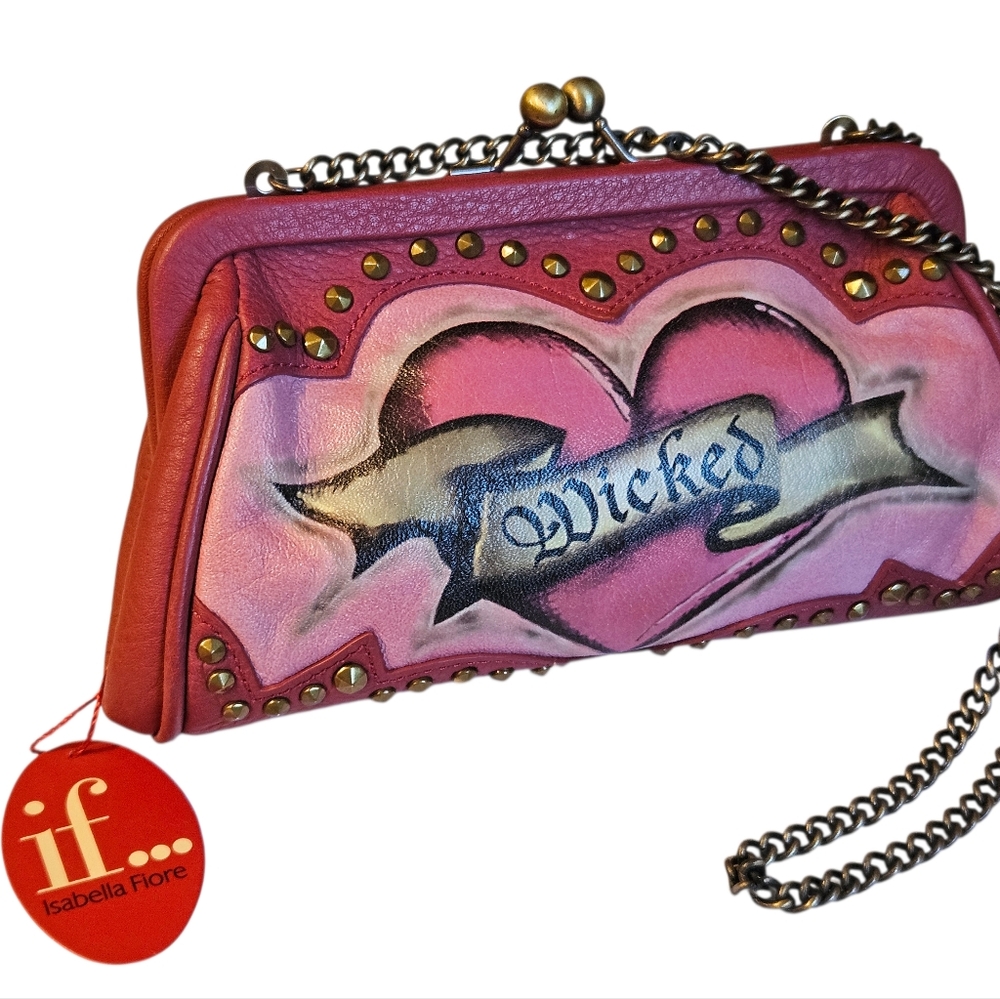 😈"WICKED" Y2K VINTAGE Isabella Fiore Mini Purse Bag - NWT😈